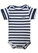 NAVY AND WHITE SRIPED BABY SUIT